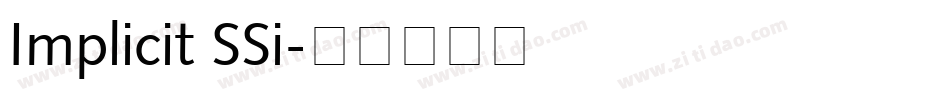 Implicit SSi字体转换